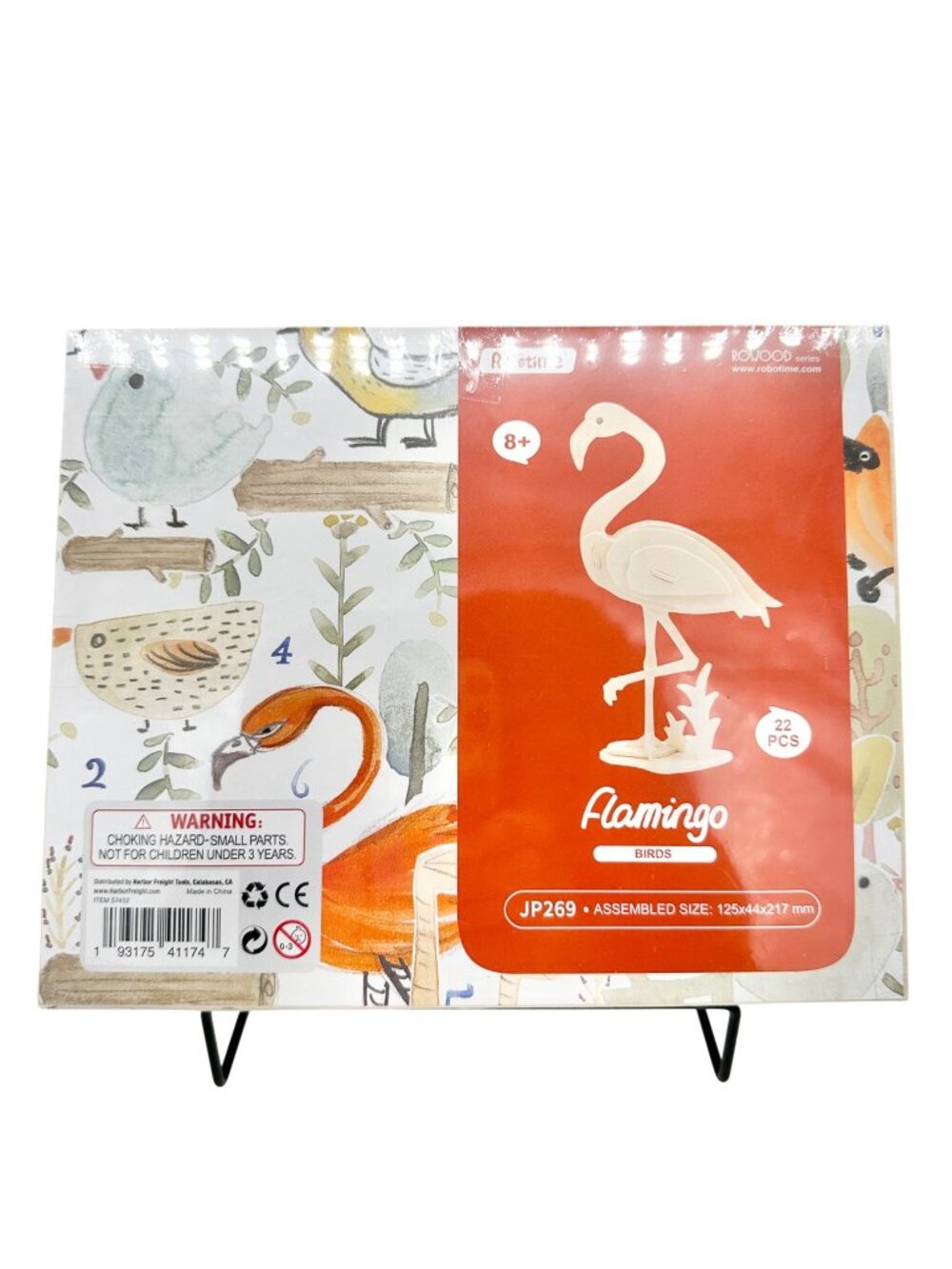 Flamingo 3D Wooden Puzzle Kit 22 Pieces DIY Bird Model Craft For Ages 8+ Sealed